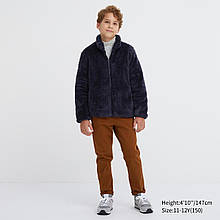 Дитяча м'яка куртка UNIQLO зі штучного хутра 1159792917 (Синій, 125-135)