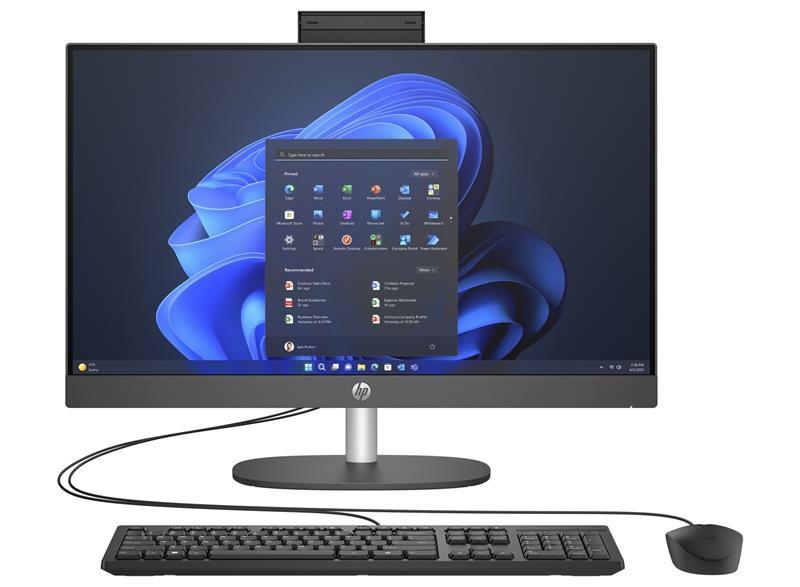HP Комп'ютер персональний моноблок 240-G10 23.8" FHD IPS AG, Intel N300, 8GB, F512GB, UMA, WiFi, кл+м, 3р,