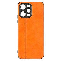 Чехол (накладка) Tecno Pop 7, Cosmiс Leather Case, Оранжевый