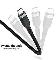 Кабель WIWU Platinum Series USB-C to Lightning 0.3m (Black)