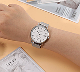 Красивий годинник жіночий стильний наручний з металевим ремінцем з українською символікою, фото 6