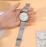 Красивий годинник жіночий стильний наручний з металевим ремінцем з українською символікою, фото 8