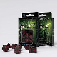 Набір Дайсів Elvish Dice Set Black & Red