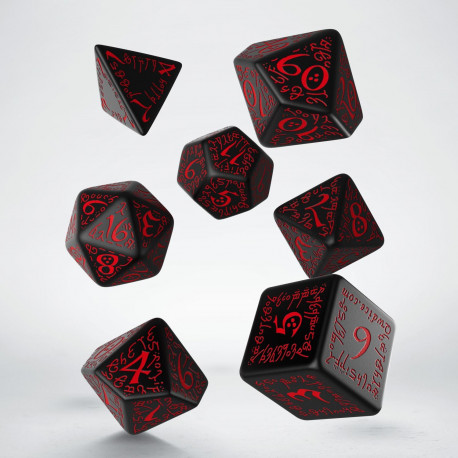 Набір Дайсів Elvish Dice Set Black & Red - фото 2 - id-p1646408272