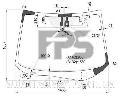 Скло лобове PR00139449 на Honda CR-V 2012-2015