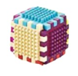 Дитячий конструктор (12 різнокольорових кубиків, у сумці на блискавці) 9930E, фото 2