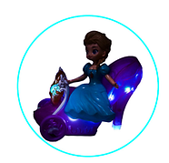 Музична карета (єдиноріг, принцеса, їде, звук коня, співає пісню, сопить, у коробці) LD-157ABCD, фото 6