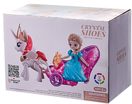 Музична карета (єдиноріг, принцеса, їде, звук коня, співає пісню, сопить, у коробці) LD-157ABCD, фото 7