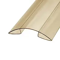 Коньковый поликарбонатный профиль цветной CUP Terner Plast 6000 мм толщина 4-6 мм