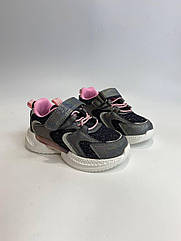 Кросівки для дівчинки Clibeе 251 grey-pink сірі р.28