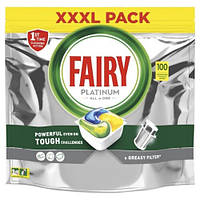 Таблетки для посудомийної машини Fairy Platinum Лимон, 100 шт