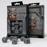 Набір дайсів Dwarven Dice Set Gray & Black