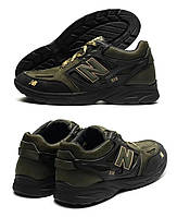 Мужские кожаные кроссовки New Balance Clasic (Нью Беленс) Green, кеды мужские зеленые. Мужская обувь