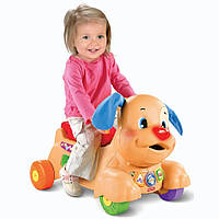 Fisher Price Stride-to-Ride Puppy BMG86 Каталка ходунки штовхачі Веселе цуценя Пошкоджена коробка