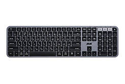 2E Клавіатура мембранна KS240 110key, WL/BT, EN/UK, сіро-чорний