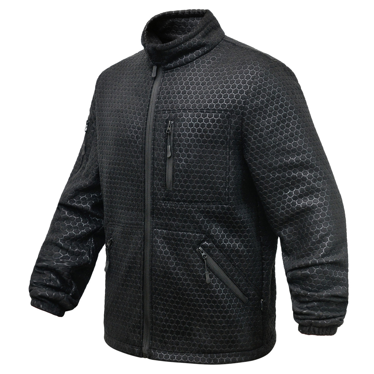 Тактична Флісова кофта Militex Windblock Tactical Black mod. 4 S(48) Тактическая флиска ЗСУ чорна