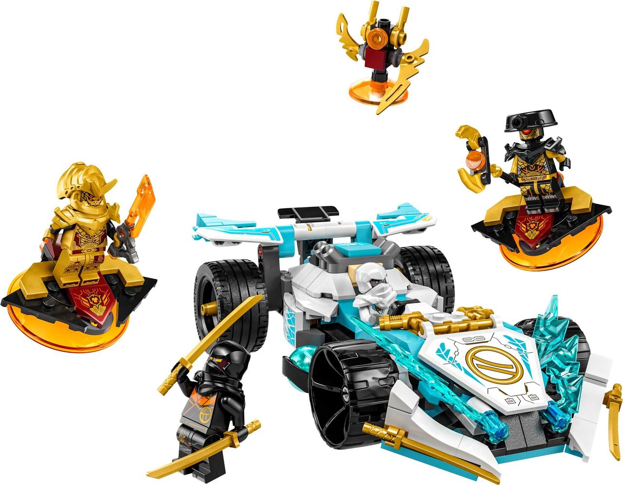 LEGO Конструктор Ninjago Суперсила дракона Зейна автомобіль для перегонів спін-джитсу