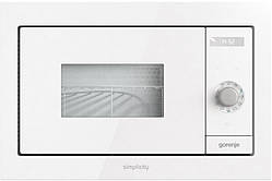 Gorenje Мікрохвильова піч вбудовувана Simplicity, 23л, міх. управл., 900Вт, гриль, дисплей, білий