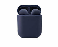 Навушники Вкладки Бездротові Зі Вбудованим Чипом JL D8 Inpods 12 Темно Сині