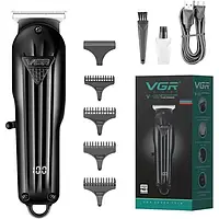 Тример для стриження волосся VGR V-982 Professional 4 насадки