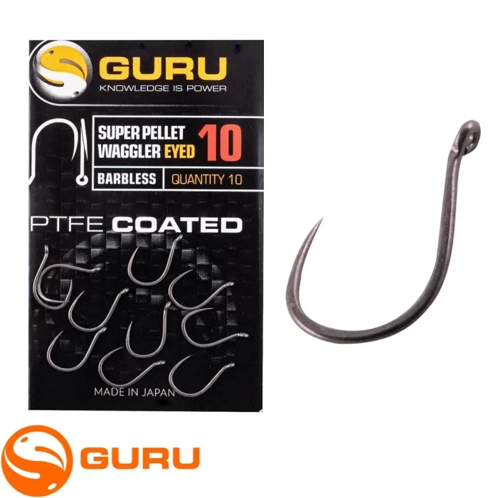 Гачки безбороді Guru Super Pellet Waggler Hook Barbless, фото 1