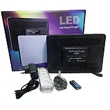 Лампа студійна для відео та фото RGB F99 квадратна лампа, фото 3