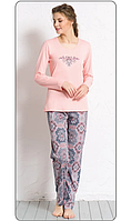 Женская пижама Vienetta Лонгслив (кофта с длинным рукавом) + штаны