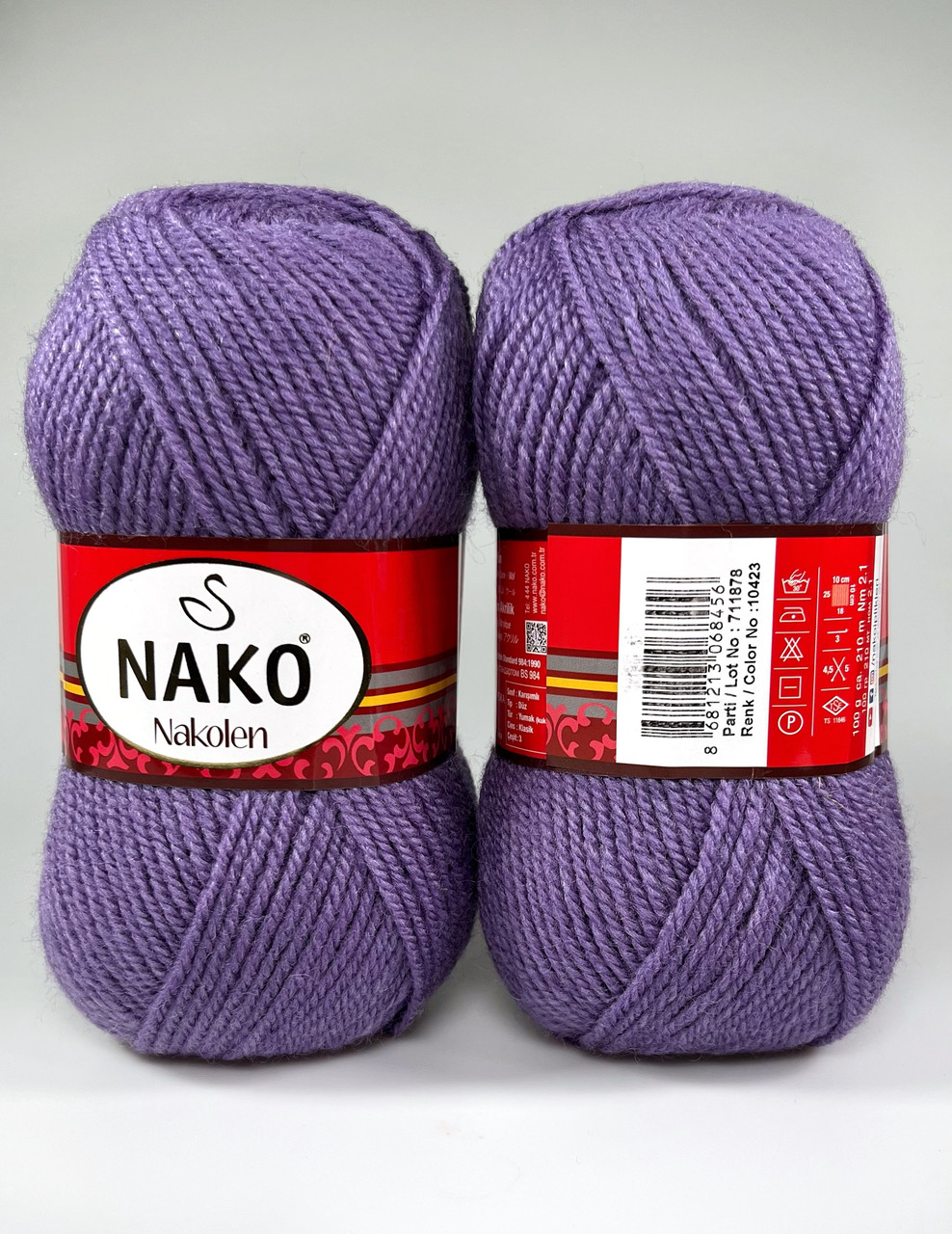 Nako Nakolen, пряжа наколен -10423 темно-бузковий