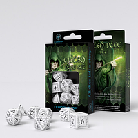 Набір Дайсів Elvish Dice Set White & Black