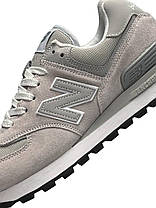 Чоловічі кросівки New Balance PRM Classic Light Gray Взуття Нью Беланс Классік сірі натуральна замша демісезон, фото 4