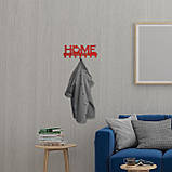 Ключниця настінна металічна 27*11см на 7 гачків Home sweet home, фото 3