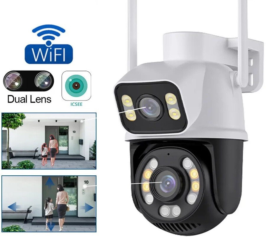 IP Wi-Fi камера Q25 2 незалежних об'єктива 3Mpx+3MPx (ACSee)