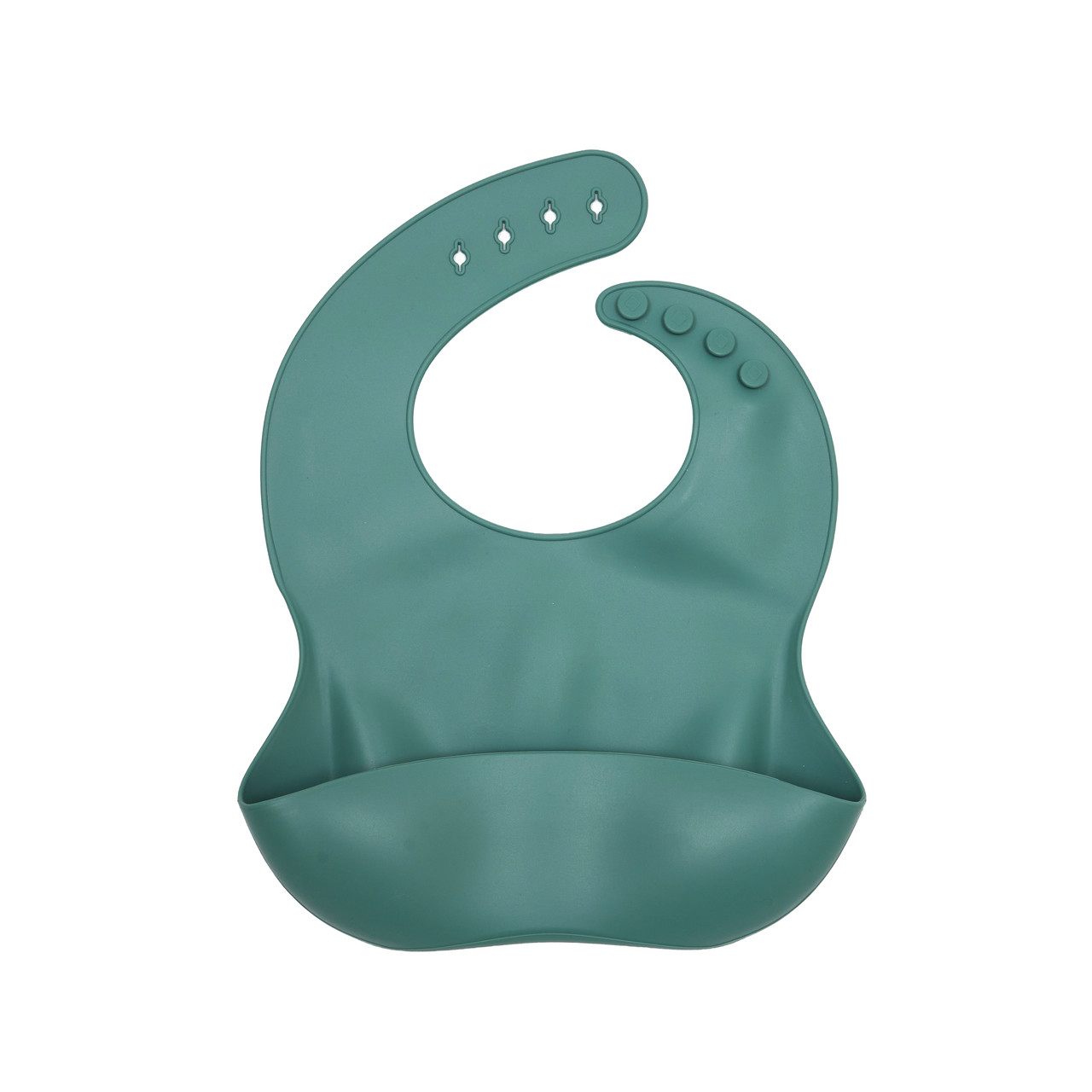 Дитячий слинявчик Twins силіконовий зелений