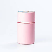 Увлажнитель воздуха для дома портативный USB 450 мл с подсветкой Розовый