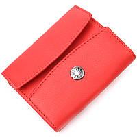 Оригинальный женский кошелек из натуральной кожи KARYA 21340 Красный tn