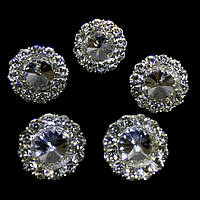 Ґудзик  скляний 23 мм*1 шт Crystal