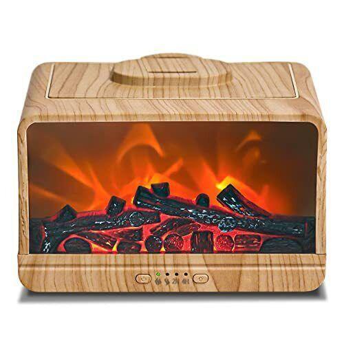 Аромадифузор зволожувач повітря камін із підсвіткою 300 мл таймер безпечні матеріали для дому, фото 1