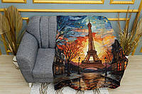 Плед «Эйфелева башня. Мозаика. Eiffle Tower mosaic art» Однослойный, 150х210 см