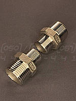 Ніпель перехідний різьбовий DN25x20 (1"x3/4") нержавіючий, н/ж сталь AISI 304, з шестигранником, Class 150