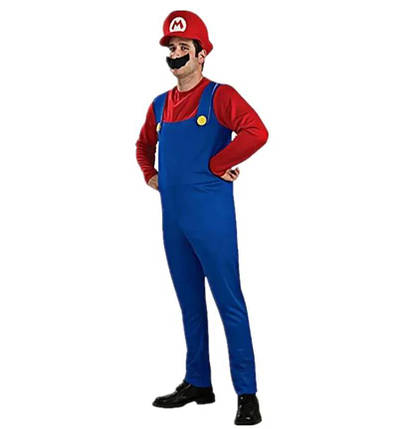 Костюм Маріо дитячий Super Mario ABC (S) 100-110 см, фото 1