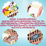 Ігровий набір Візок з продуктами Дитячий 52 Предмета + Іграшкові скарби + Термінал Рожева, фото 5