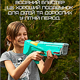 Водяний Автомат Електричний на акумуляторі Портативний Водний Бластер Для дітей і Дорослих Акула Зелений, фото 7