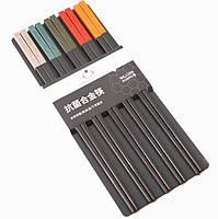 Палички для їжі набір "Кольорові рибки" 5 пар