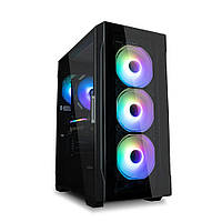 Zalman Корпус I3 Neo TG, без БП, 1xUSB3.0, 2xUSB2.0, 4x120mm RGB fans, TG Side/Front Panel, ATX, черный