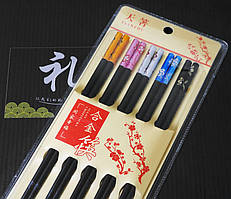 Палички для їжі 5 пар 24 см. Мова квітів