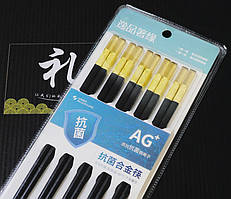 Палички для їжі 5 пар 24 см. Янтарна голова