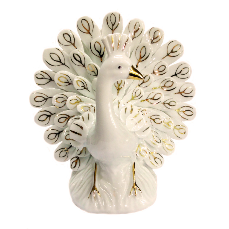 Білий павич фаянс