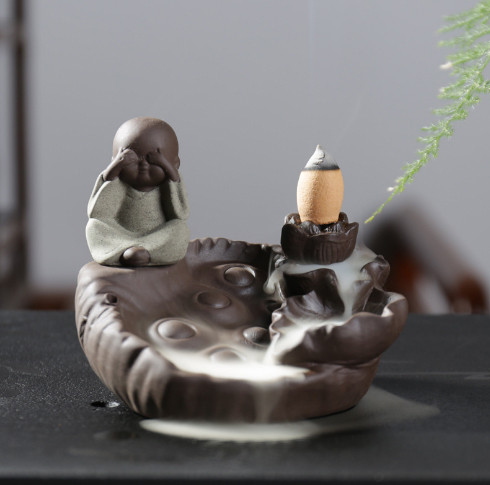 Підставка Рідкий дим кераміка На лотосі Нічого не видно