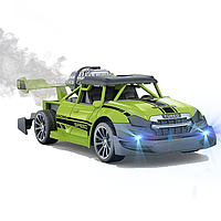 Швидкісна Машинка на Пульт Керуванні Перегонова з LED-підсвіткою і парою на Акумуляторі STORM Зелена