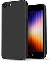 Силиконовый чехол HardCorner iPhone 7 / 8 (с микрофиброй) Черный